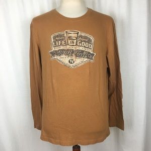 Life Is Good Large T Shirt Crusher Men’s Coffee